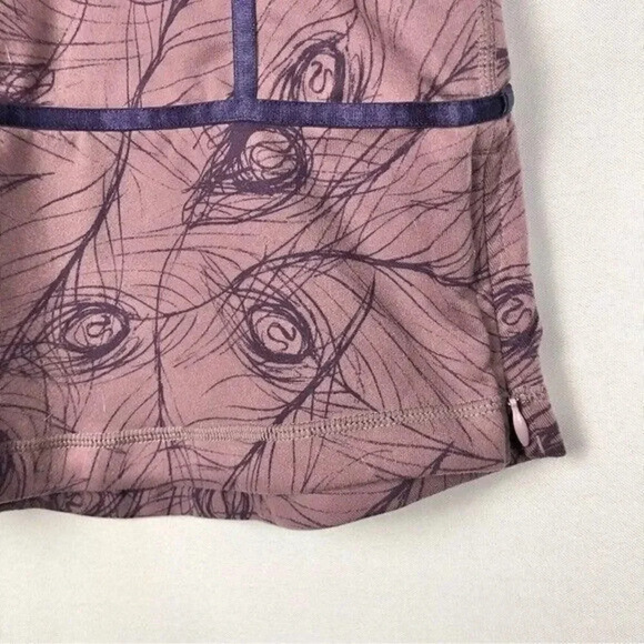 Lululemon Y2K Purple Feather Printed Racerback Athletic Tank Top 4 - Picture 4 of 5